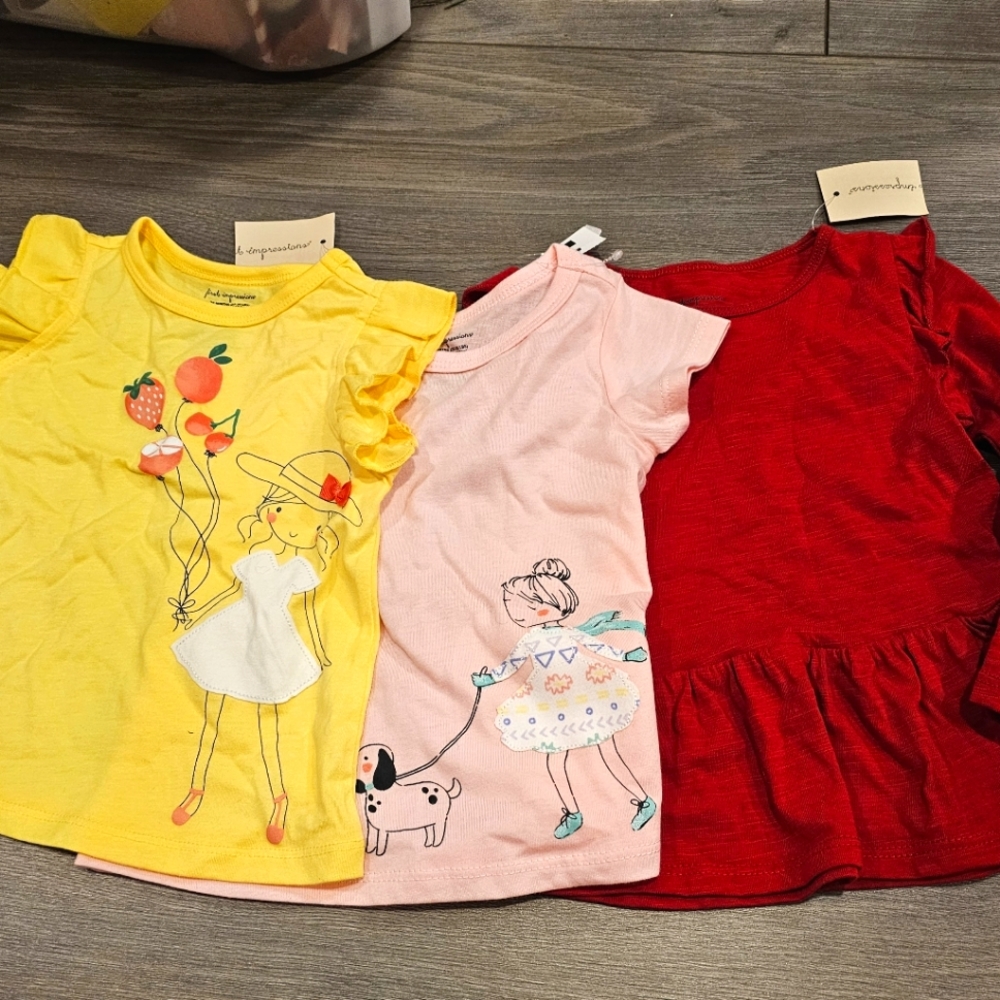 3 New girls tops